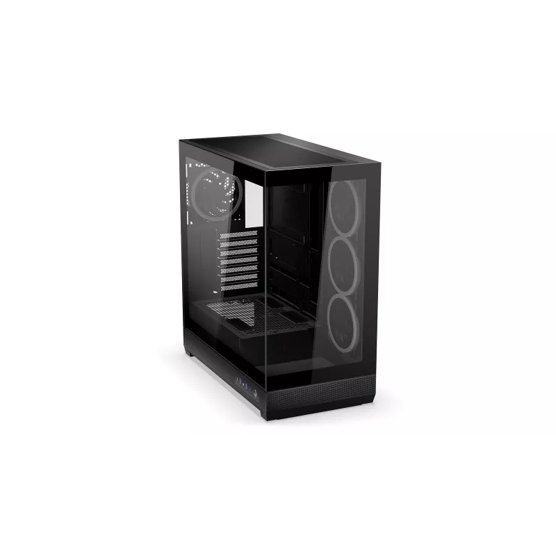 ENDORFY Fishtank 6000 Corona caja para PC semitorre - negra, doble cristal templado, 4 ventiladores ARGB, USB-C, E-ATX