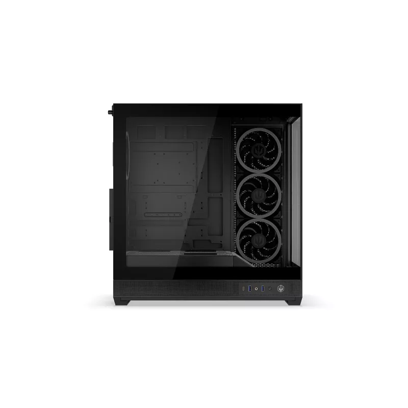 ENDORFY Fishtank 6000 Corona caja para PC semitorre - negra, doble cristal templado, 4 ventiladores ARGB, USB-C, E-ATX