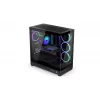 ENDORFY Fishtank 6000 Corona caja para PC semitorre - negra, doble cristal templado, 4 ventiladores ARGB, USB-C, E-ATX