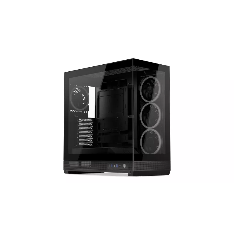 ENDORFY Fishtank 6000 Corona caja para PC semitorre - negra, doble cristal templado, 4 ventiladores ARGB, USB-C, E-ATX