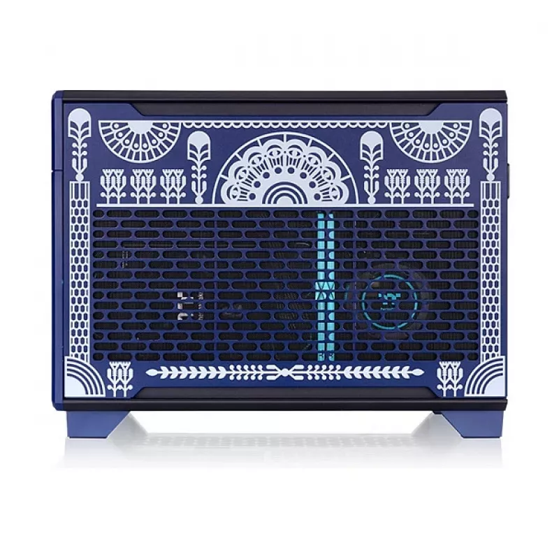 Thermaltake TR100 Koralie Edition caja Mini-ITX SFF Cobalt Blue - riser PCIe 4.0, fuente SFX, GPU 360mm - CA-11A-00SPNN-AR