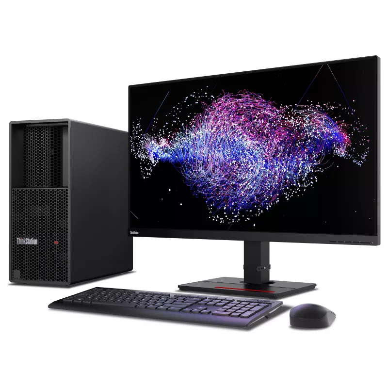 Lenovo ThinkStation P3 Tower Gen 2 estación de trabajo Intel Core Ultra 7 265K, 32GB DDR5, 512GB SSD, NVIDIA RTX PRO 2000 Blackwell 16GB, Windows 11 Pro, negro (30HT00BWGE)