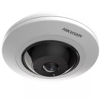 Hikvision DS-2CD3956G2-ISU cámara IP panorámica fisheye 5MP AcuSense 180°, 1,05mm, micrófono integrado, interior