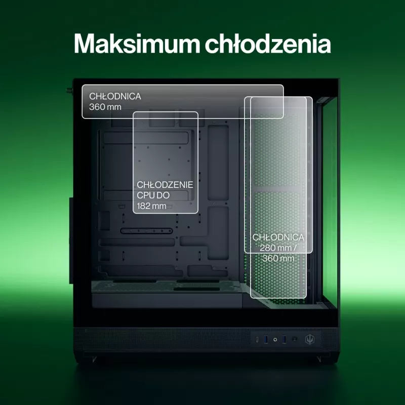 ENDORFY Fishtank 6000 Flex caja para PC semitorre - negra, doble cristal templado, USB-C, E-ATX, Back-Connect Ready (sin ventiladores)