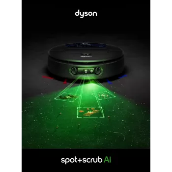 Dyson Spot+Scrub Ai robot aspirador fregasuelos 586183-01 negro