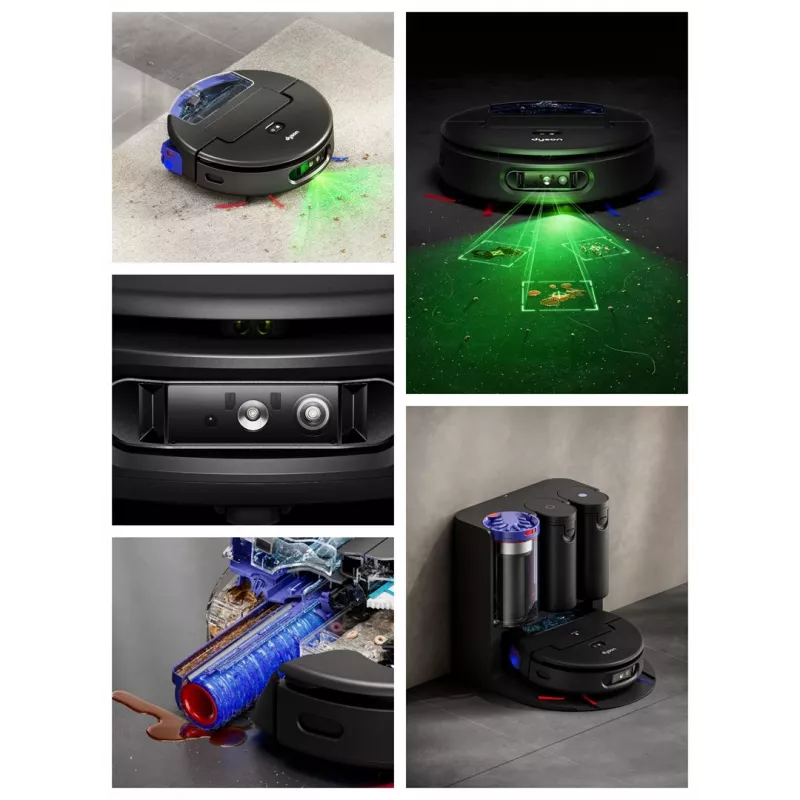 Dyson Spot+Scrub Ai robot aspirador fregasuelos 586183-01 negro