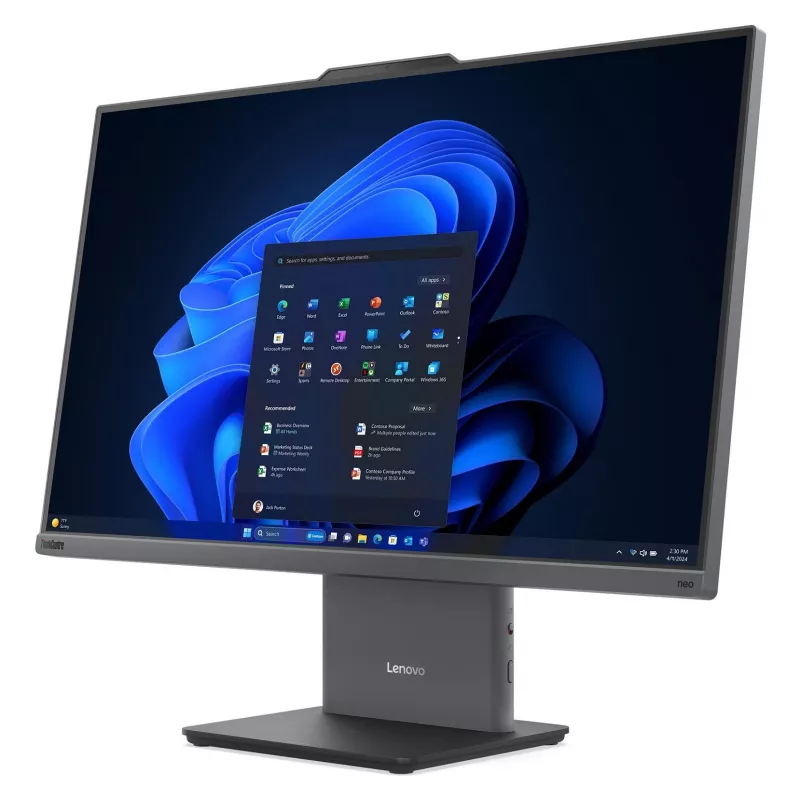 Lenovo ThinkCentre neo 50a 27 Gen 6 13QF000HGE PC todo en uno, Intel Core Ultra 5 226V, 16GB LPDDR5x, 512GB SSD, 27 inch FHD IPS, Windows 11 Pro, Luna Grey