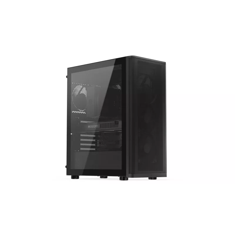 ENDORFY Ventum 400 Air caja para PC ATX - negra, cristal templado, 4 ventiladores Stratus 120 PWM, USB-C