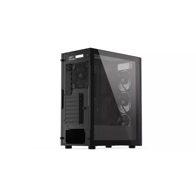 ENDORFY Ventum 400 Air caja para PC ATX - negra, cristal templado, 4 ventiladores Stratus 120 PWM, USB-C