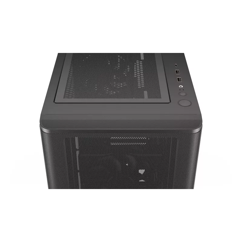 ENDORFY Ventum 400 Air caja para PC ATX - negra, cristal templado, 4 ventiladores Stratus 120 PWM, USB-C