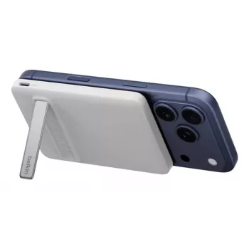 Belkin BoostCharge batería externa magnética fina 5K con Qi2 blanca BPD011hqWH
