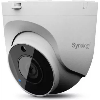 Synology TC510 cámara de red turret exterior AI 5 MP, IP67/IK10, 2,8mm gran angular, visión nocturna 30m, PoE