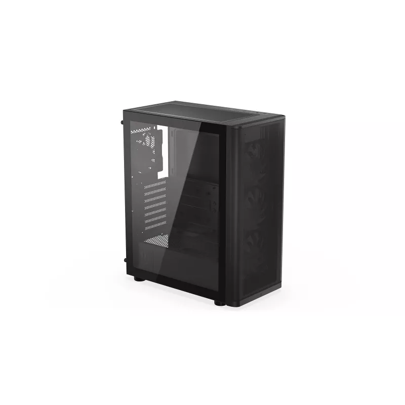 ENDORFY Ventum 400 ARGB caja para PC ATX - negra, cristal templado, 4 ventiladores Stratus 120 PWM ARGB, controlador ARGB y PWM, USB-C