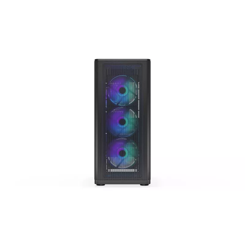 ENDORFY Ventum 400 ARGB caja para PC ATX - negra, cristal templado, 4 ventiladores Stratus 120 PWM ARGB, controlador ARGB y PWM, USB-C