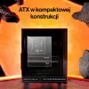 ENDORFY Ventum 400 ARGB caja para PC ATX - negra, cristal templado, 4 ventiladores Stratus 120 PWM ARGB, controlador ARGB y PWM, USB-C