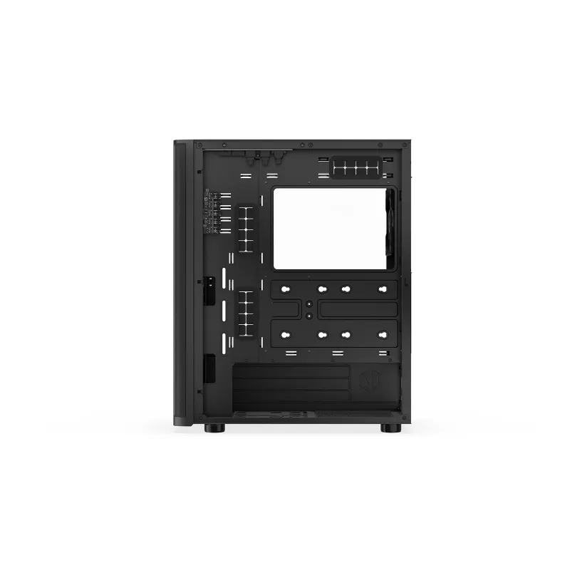 ENDORFY Ventum 400 ARGB caja para PC ATX - negra, cristal templado, 4 ventiladores Stratus 120 PWM ARGB, controlador ARGB y PWM, USB-C
