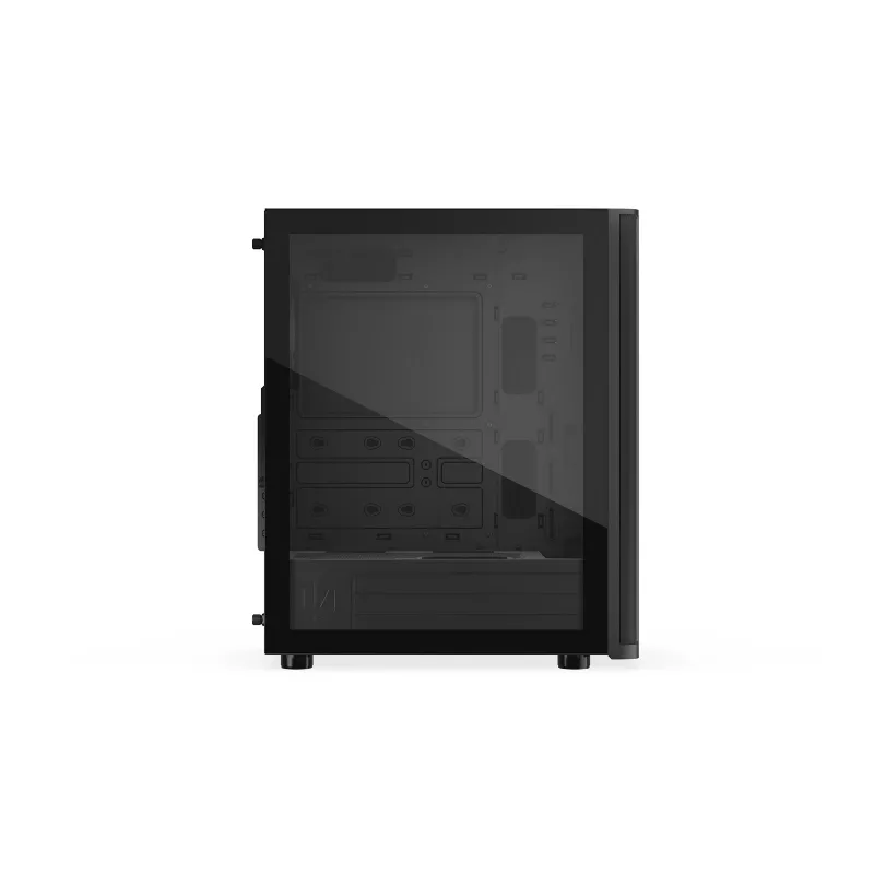 ENDORFY Ventum 400 ARGB caja para PC ATX - negra, cristal templado, 4 ventiladores Stratus 120 PWM ARGB, controlador ARGB y PWM, USB-C