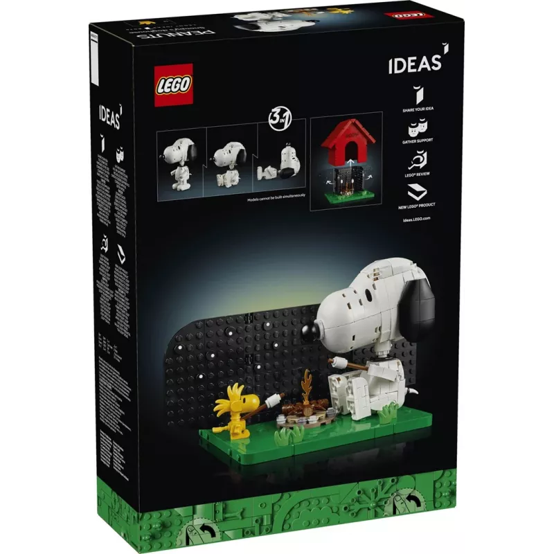 LEGO Ideas 21368 Peanuts caseta de Snoopy set de construcción de 1327 piezas