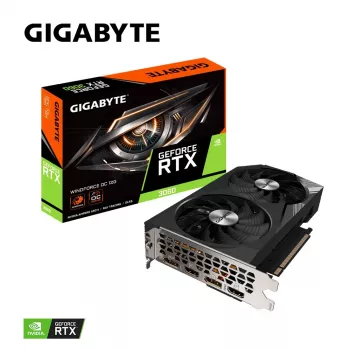 Gigabyte GeForce RTX 3060 WINDFORCE OC 12G (rev. 2.0) NVIDIA 12 GB GDDR6 tarjeta gráfica GV-N3060WF2OC-12GD2.0