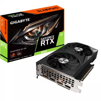 Gigabyte GeForce RTX 3060 WINDFORCE OC 12G (rev. 2.0) NVIDIA 12 GB GDDR6 tarjeta gráfica GV-N3060WF2OC-12GD2.0