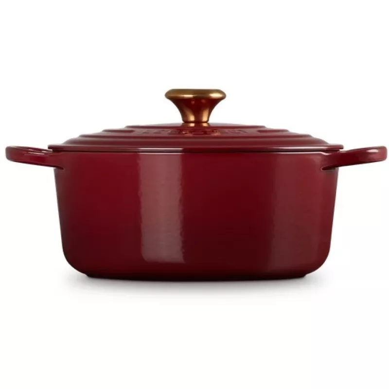 Le Creuset Signature Round Roaster 26cm 5,3L emailliertes Gusseisen Rhône 21177269494441