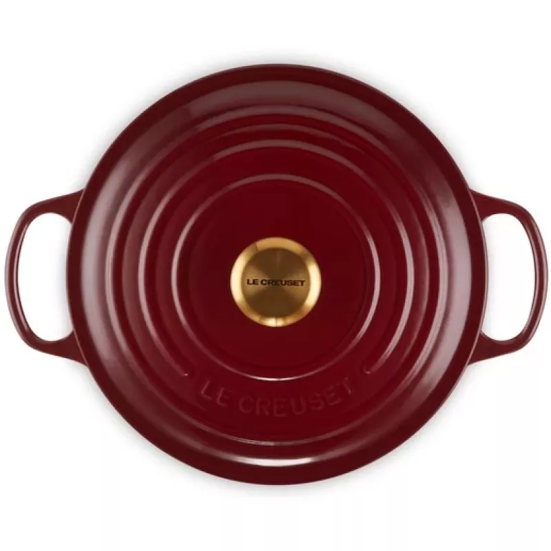 Le Creuset Signature Round Roaster 26cm 5,3L emailliertes Gusseisen Rhône 21177269494441