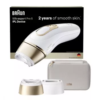 Braun Silk-expert Pro 5 PL5210 depiladora IPL oro blanco SensoAdapt