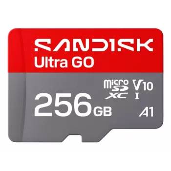 SanDisk Ultra GO microSDXC 256GB UHS-I Class 10 A1 V10 190MB/s con adaptador SD SDSQUGN-256G-GN6MN