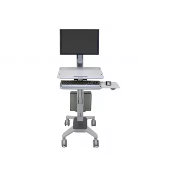 Ergotron WorkFit C-Mod Single LD Sit-Stand Workstation Cart 24-198-055 hasta 27