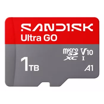 SanDisk Ultra GO Tarjeta de memoria microSDXC, 1 TB, UHS-I, hasta 190 MB/s, SDSQUGN-1T00-GN6MN