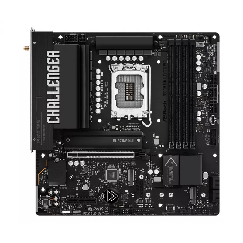ASRock B860M Challenger WiFi LGA1851 mATX DDR5 placa base (90-MXBUP0-A0UAYZ)