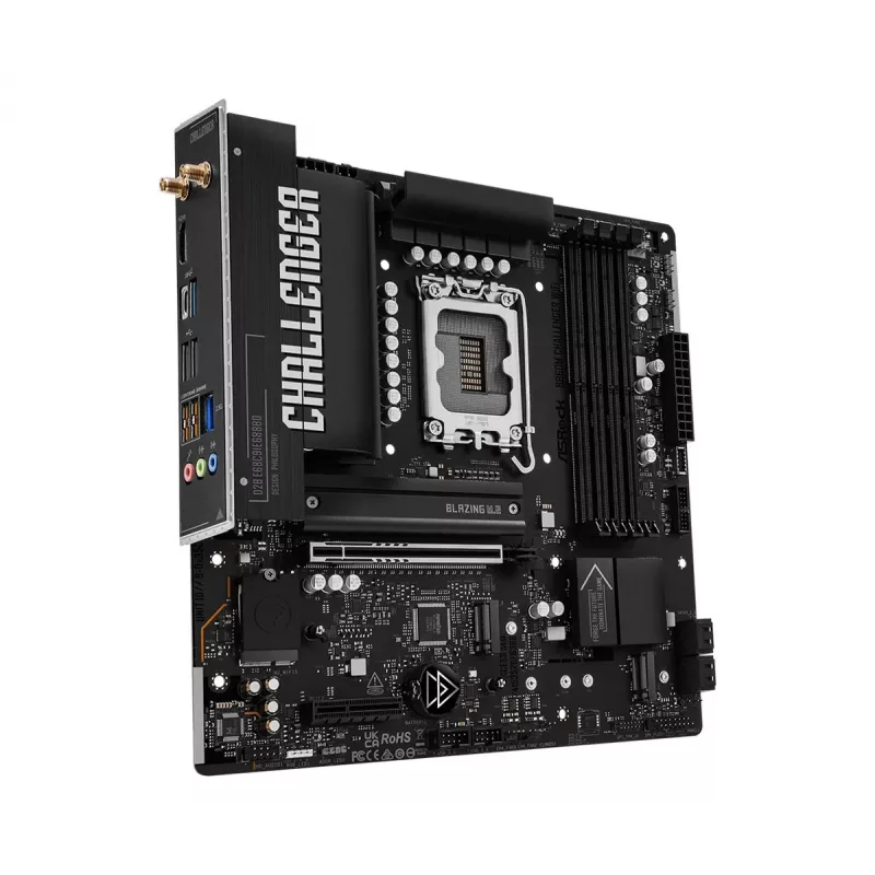 ASRock B860M Challenger WiFi LGA1851 mATX DDR5 placa base (90-MXBUP0-A0UAYZ)