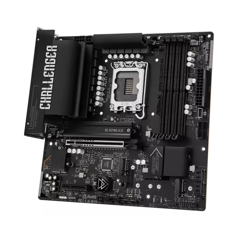 ASRock B860M Challenger WiFi LGA1851 mATX DDR5 placa base (90-MXBUP0-A0UAYZ)