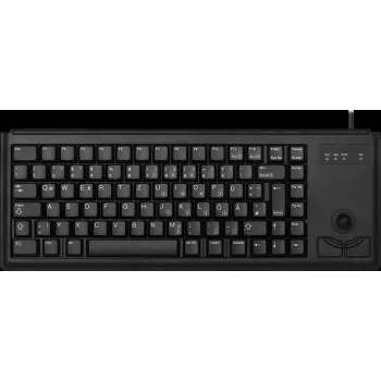 Cherry G84-4400 teclado compacto con trackball USB distribución belga negro G84-4400LUBBE-2