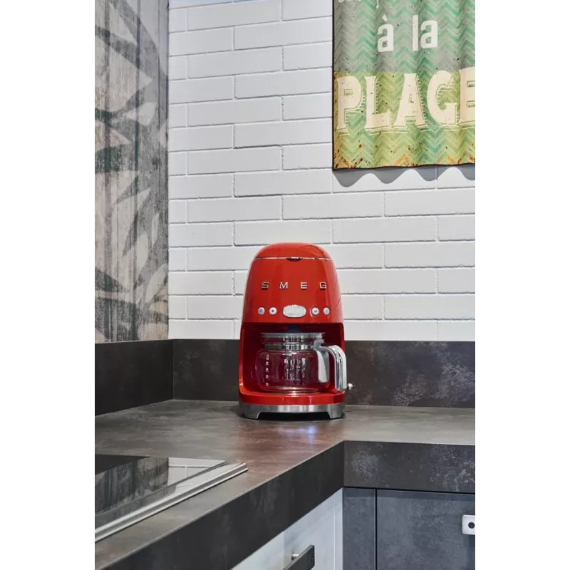 Smeg DCF02RDEU Cafetera de filtro 50's Style 10 tazas 1,4 l Roja