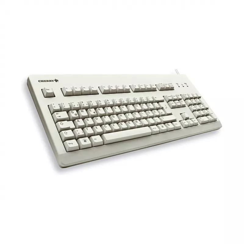 CHERRY G80-3000 Teclado mecánico G80-3000LXCEU-0 MX Brown Full-Size US/International PS/2+USB Gris claro
