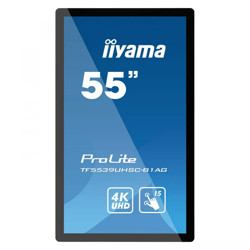 Iiyama ProLite TF5539UHSC-B1AG Monitor LED IPS táctil 50 puntos PCAP 4K UHD 55