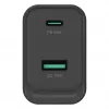 Conceptronic ALTHEA20B45 Cargador de pared GaN 45W USB-C PD y USB-A QC 3.0 de dos puertos Negro