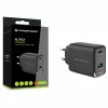 Conceptronic ALTHEA20B45 Cargador de pared GaN 45W USB-C PD y USB-A QC 3.0 de dos puertos Negro