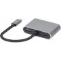 iBox IUCHCHDVGA Hub USB-C 4 en 1 USB 3.0 + PD 100W + HDMI 4K 30Hz + VGA FullHD