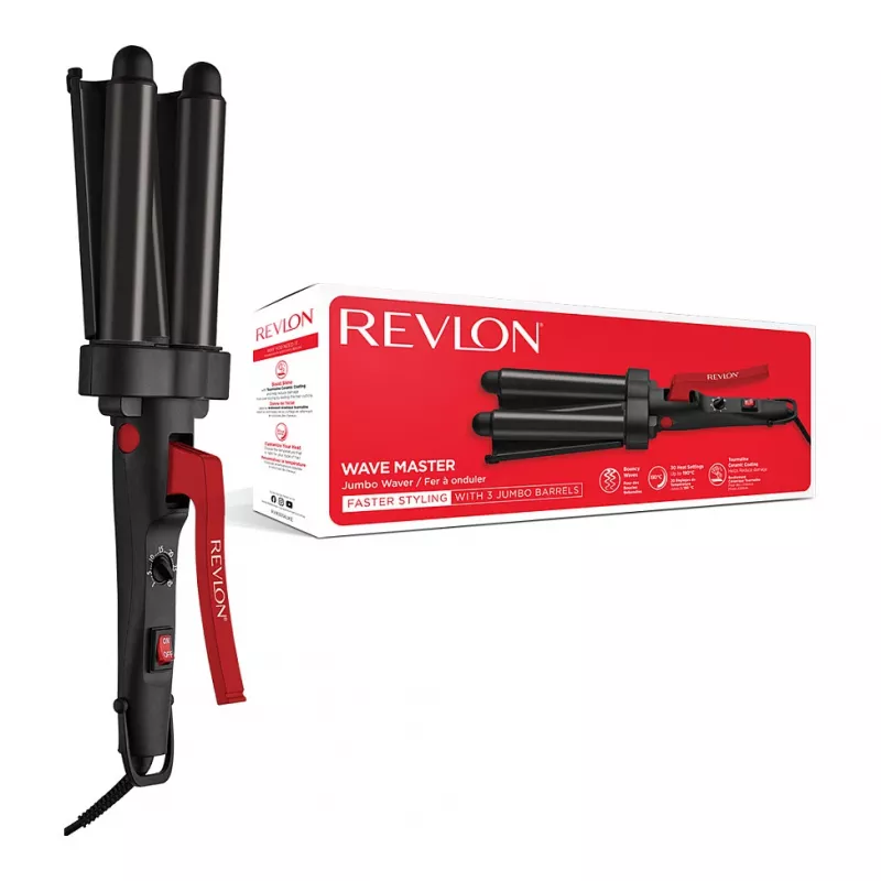 Revlon RVIR3056UKE cepillo de aire caliente - negro/rojo - cable de 2,5 m - set de peluquería