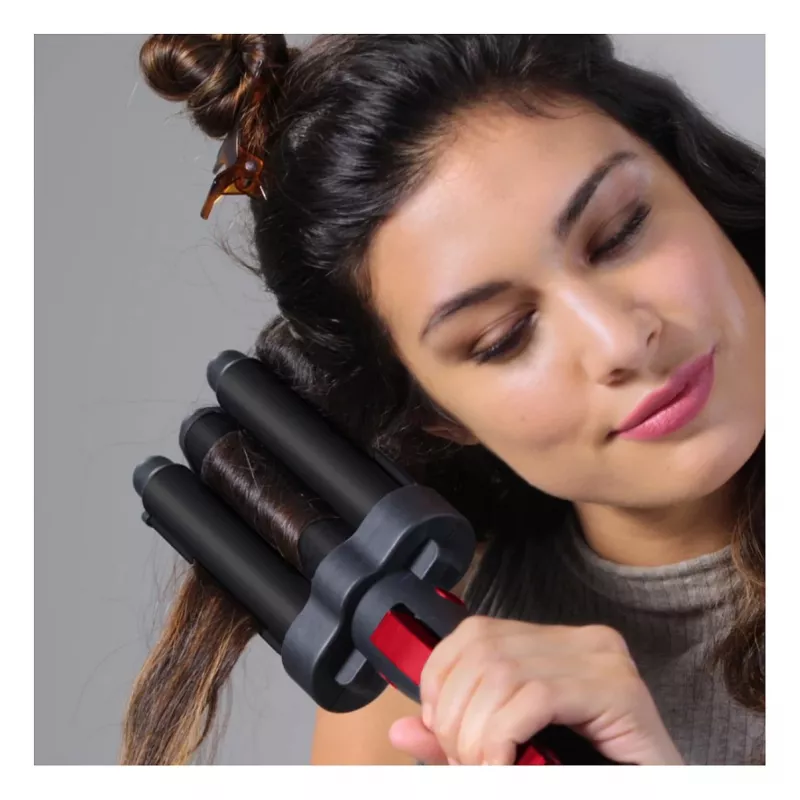 Revlon RVIR3056UKE cepillo de aire caliente - negro/rojo - cable de 2,5 m - set de peluquería