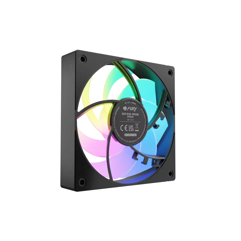 Fury SAI S12 ARGB PWM negro pack de 3