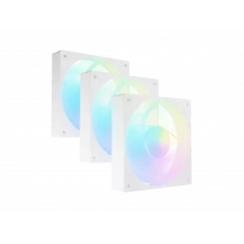 Fury SAI S12 ARGB PWM blanco pack de 3 ventiladores