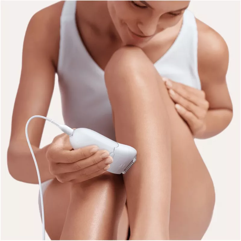 Braun Silk-épil 5 5-825 depiladora eléctrica, blanco/rosa, 28 pinzas, MicroGrip, con cable