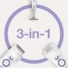 Braun Silk-épil 5 5-825 depiladora eléctrica, blanco/rosa, 28 pinzas, MicroGrip, con cable