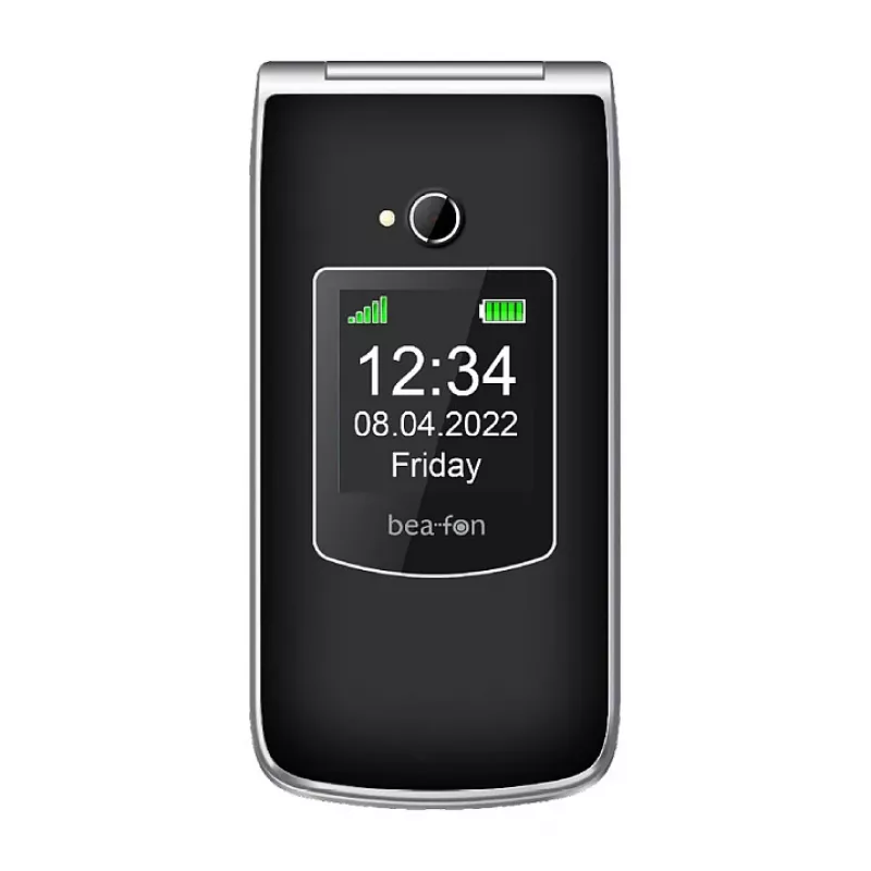 Bea-fon Silver Line SL605 teléfono básico Dual-SIM negro plata