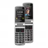 Bea-fon Silver Line SL605 teléfono básico Dual-SIM negro plata