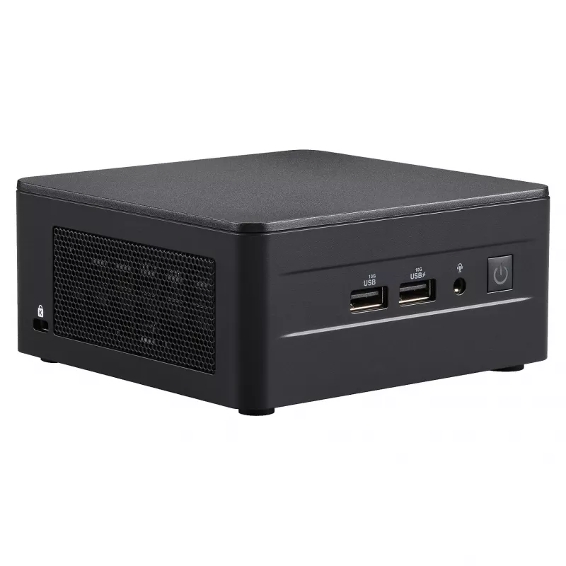 ASUS NUC 13 Pro Tall Kit RNUC13L3HV500000I - Barebone - Mini-PC - Intel Core i5-1350P - Sin RAM - Sin almacenamiento - Intel Iris Xe Graphics - Wi-Fi 6E - Bluetooth 5.3 - 2.5GbE - vPro - Negro