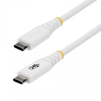 StarTech.com Cable de carga USB-C de 2m 240W PD EPR Funda de silicona Resistente Negro